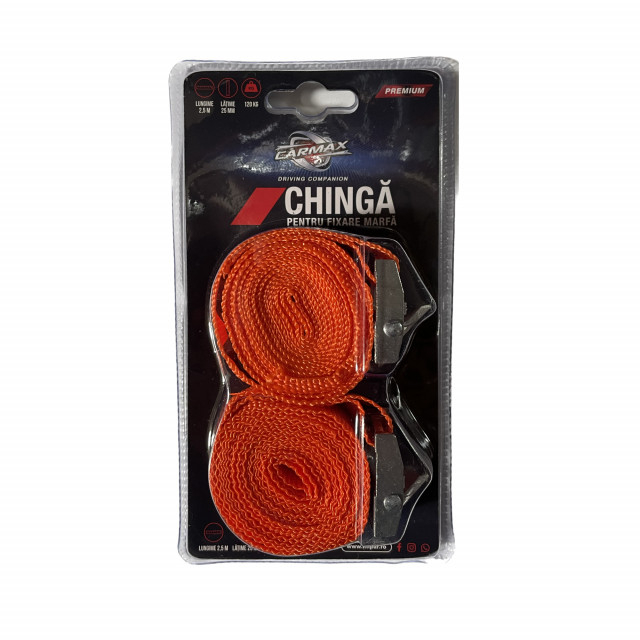 Chinga fixare 25 mm x 2.5 m x 120 kg 2 buc CARMAX [2]