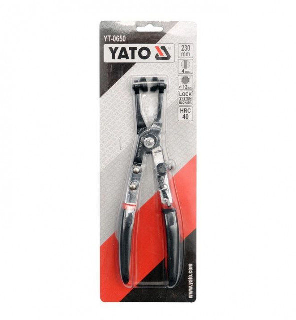 Cleste pentru montat sigurante la furtunuri auto, 230mm YATO [2]
