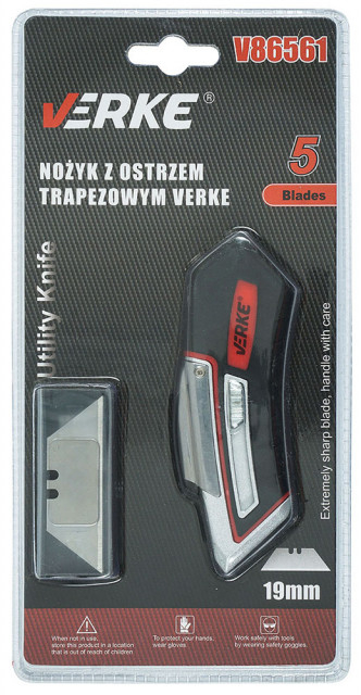 Cutter profesional trapezoidal 19 MM VERKE [2]