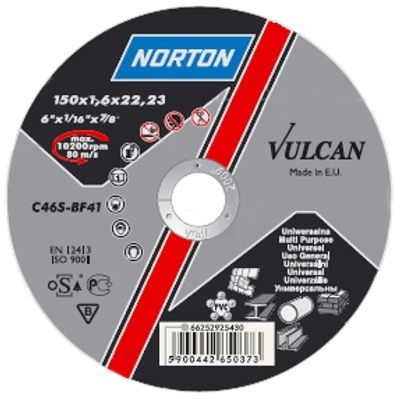 Disc de tăiat Norton Clipper A46S - 125x1.6mm [1]