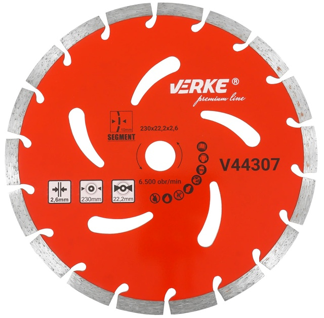 Disc diamantat pentru beton, 230x22,2x10 mm PREMIUM LINE [1]