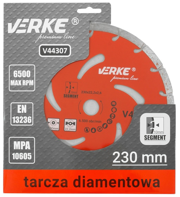 Disc diamantat pentru beton, 230x22,2x10 mm PREMIUM LINE [4]