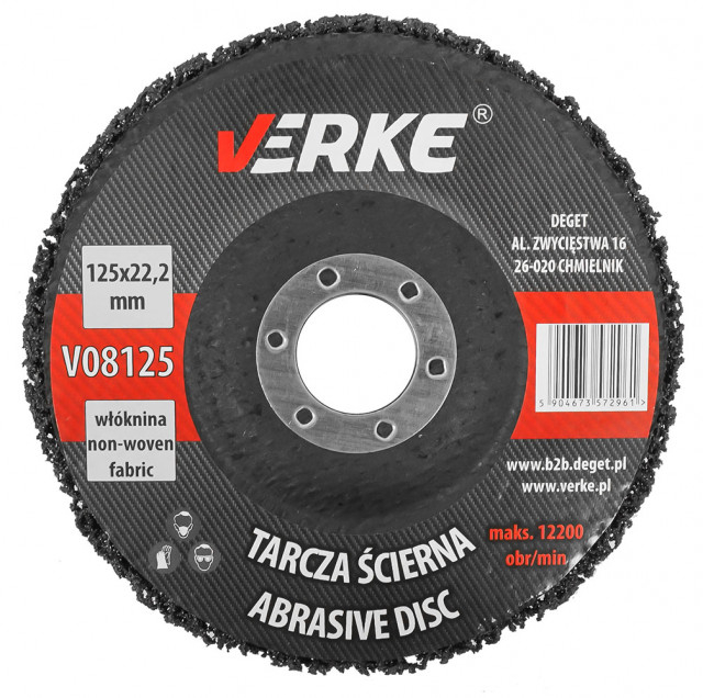 Disc pentru curatare metale 125mm VERKE [1]