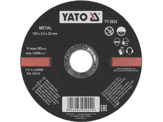 Disc taiat metal 125x2.5x22mm [1]