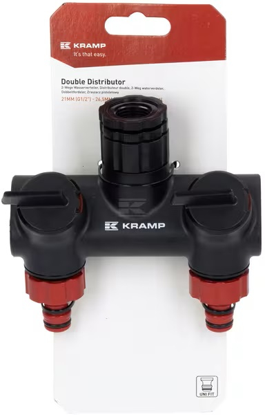 Distribuitor / ramificație cu 2 căi pentru instalații de apă, G1/2", G3/4" și G1" [4]