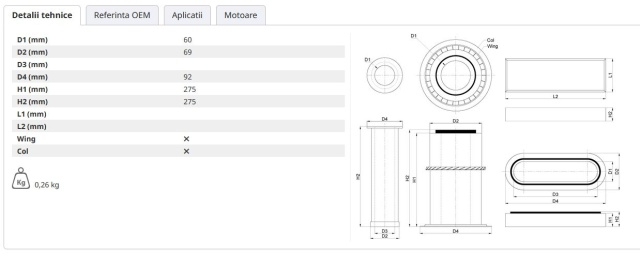 Filtru aer interior [2]