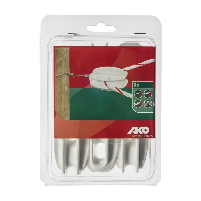 Izolator de colt pentru gard electric - Alb [2]