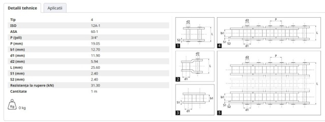 Lant 12A-1 - P 19.05 MM - 1M [2]