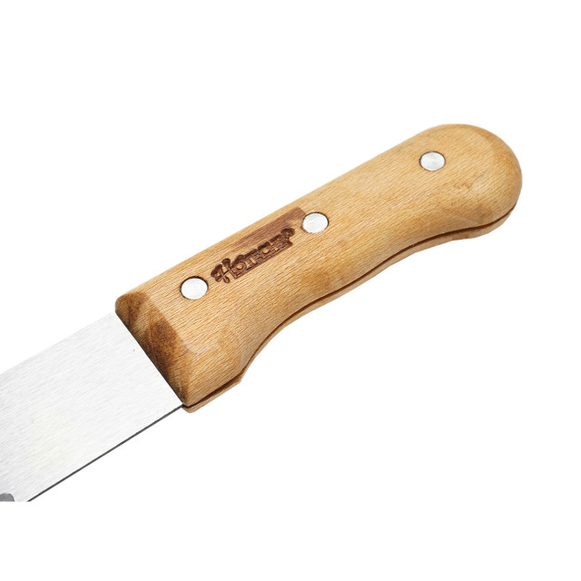 Maceta din otel 450mm cu teaca textila si maner de lemn Hoteche [3]