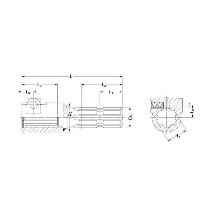 Extensie priza putere cardan PTO 1-3/8 in Z6 (160 mm) [2]