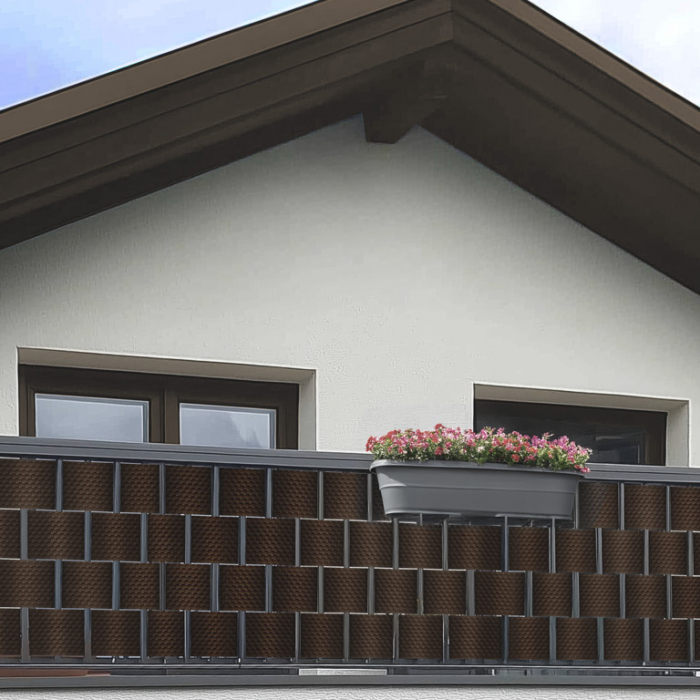 Set 6 bucati - Banda orizontala pentru gard bordurat / balcon,  din polietilena [5]