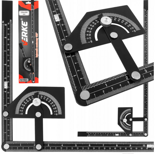 Patrat de reglare 180grade 230x500mm VERKE [2]
