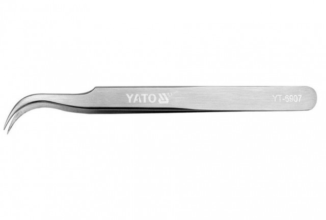 Penseta otel inoxidabil varf curbat 140MM Yato [1]