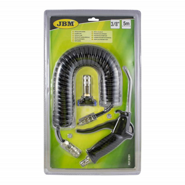 Pistol de suflat aer 3/8'' cu furtun de 5M JBM [2]