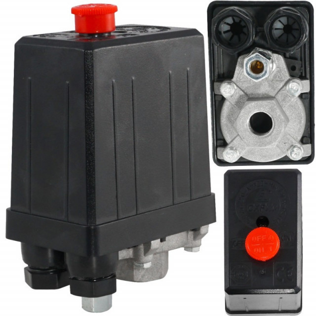 Presostat pentru compresor aer 20A 230V 3-10 bari VERKE [1]