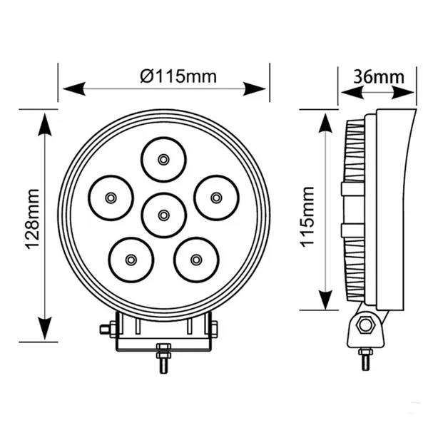 Proiector auto LED, 27 W, 10 / 30 V [5]
