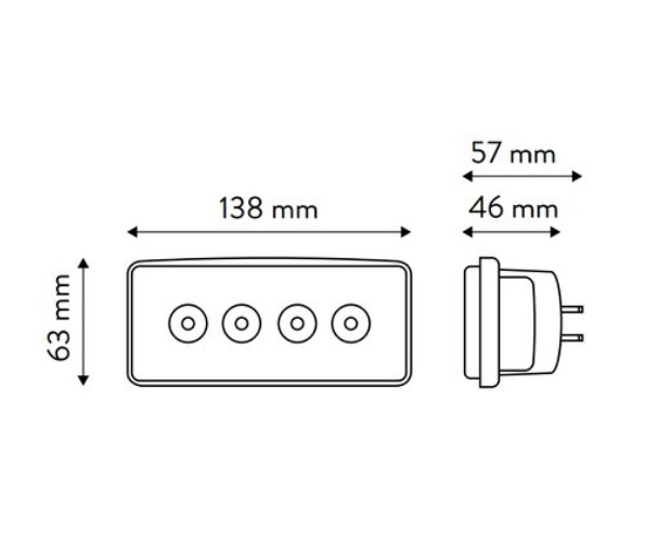 Proiector LED dreptunghiular 20W [3]