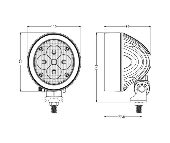 Proiector LED rotund 60W [6]