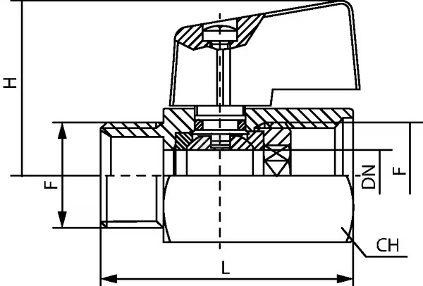 Robinet cu bilă 3/4″ pentru instalații de apă [2]