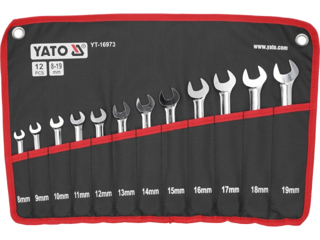 Set 12 chei combinate flexibile cu clichet YATO [1]