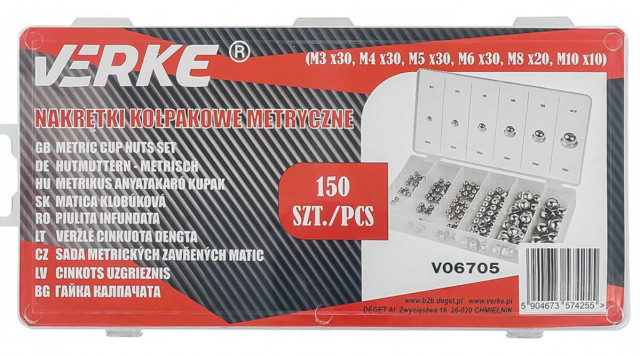 Set 150 buc Piulite cap bombat M3-M10 VERKE [2]