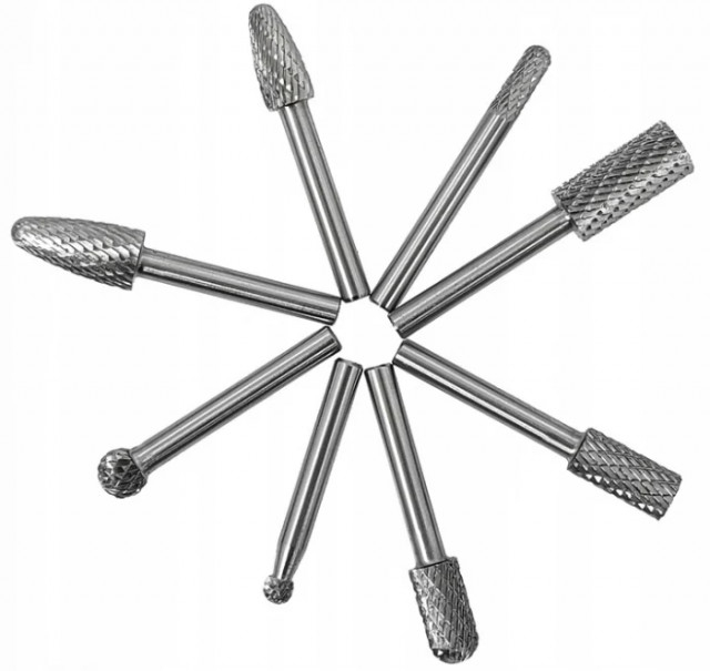 Set 8 freze HSS 6mm pentru metal VERKE [3]