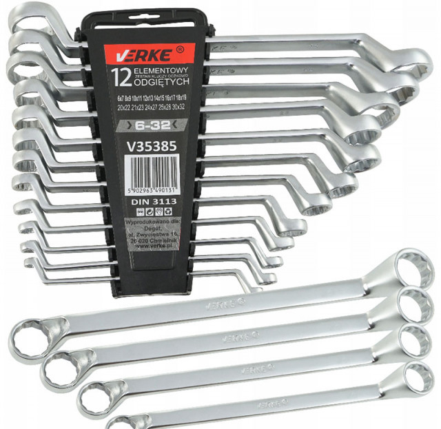 Set chei inelare combinate 12 piese 6-32mm VERKE [1]