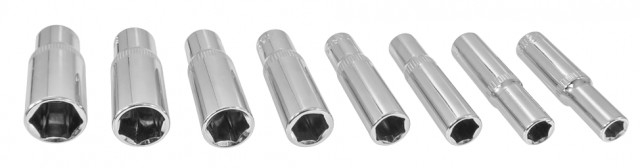 Set chei tubulare lungi, 1/4" 6-13 mm, Verke [3]