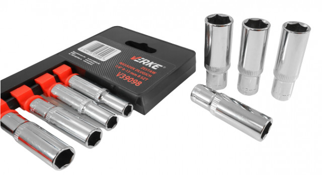 Set chei tubulare lungi, 1/4" 6-13 mm, Verke [4]