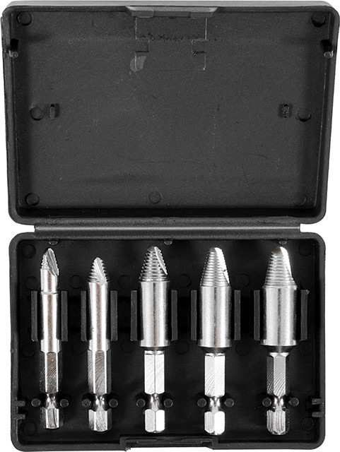 Set de 5 extractoare pentru suruburi rupte 6-14mm Verke [1]