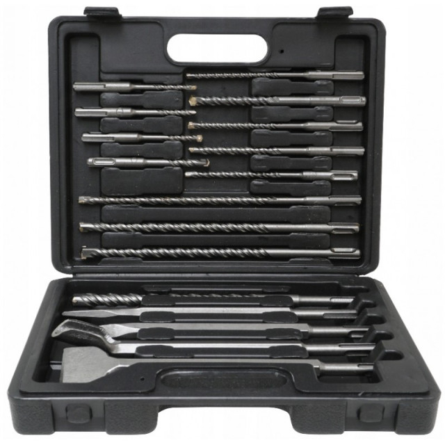 Set de burghie si dalti SDS Plus 17 elemente VERKE [1]