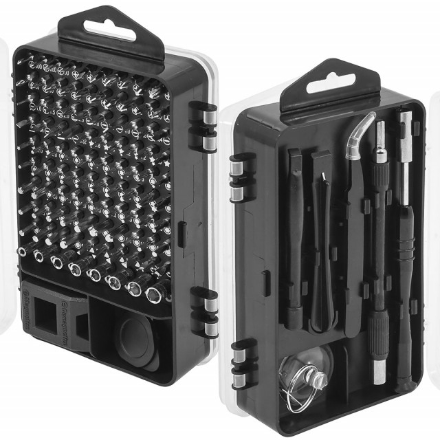Set surubelnite de precizie 110 elemente, otel VERKE [1]