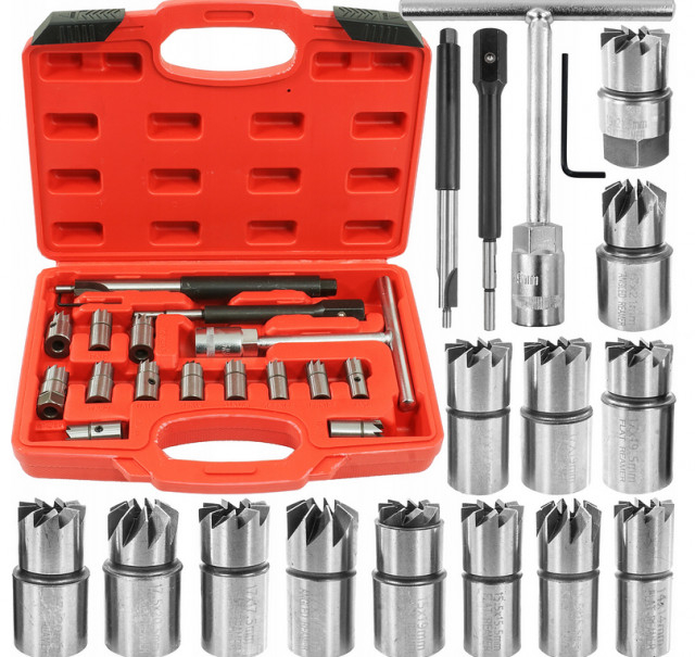 Trusa 17 buc Freze rectificat si reconditionat scaun injector VERKE [2]