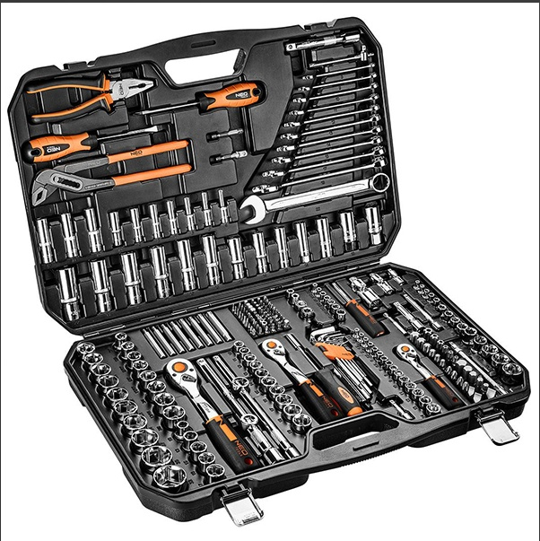 Trusa scule 233buc 1/2", 3/8" si 1/4", NEO TOOLS , 25 ani GARANTIE [1]