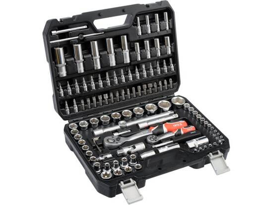 Trusa tubulate si antrenor 1/4'', 1/2'', 108 piese YATO [1]