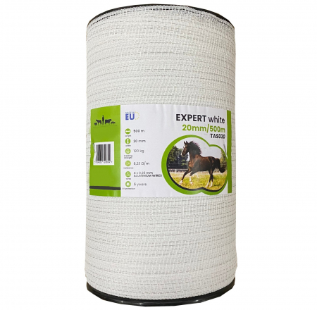 Conductori gard electric - Banda gard electric, 20 mm, 500 m , - 0,25 Ohm