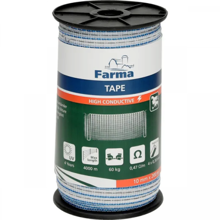 Conductori gard electric - Banda gard electric premium HC (4 lite x 0,3 mm) -10 mm x 200 m