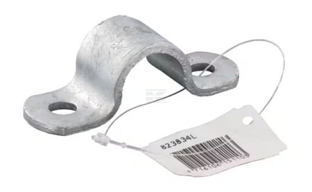 Accesorii - Bridă de țeavă galvanizată 3/4″ pentru fixare conducte în instalații de apă
