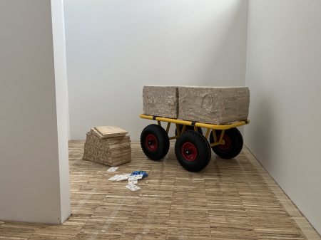Cărucior industrial pentru plăci și materiale voluminoase TD 300-4W - pentru construcții, depozit, fabrică, logistică și atelier [1]