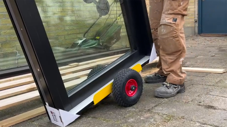 Cărucior industrial pentru plăci TW 200 L - pentru construcții, fabrică, depozit, logistică și atelier [2]