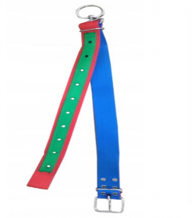 Curea gat vaci cu inel rotativ 150 x 5 cm - rosu [1]