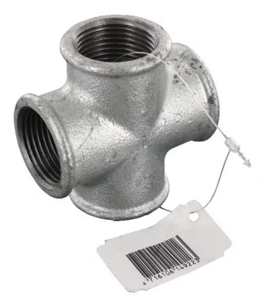 Gradina - Cruce cuplaj zincată cu 4 racorduri filet interior 3/4″ - Fiting instalații apă