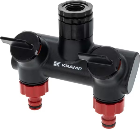 Distribuitor / ramificație cu 2 căi pentru instalații de apă, G1/2", G3/4" și G1" [1]