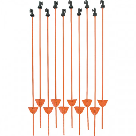 Stalpi pentru gard electric, otel, 105 cm [1]