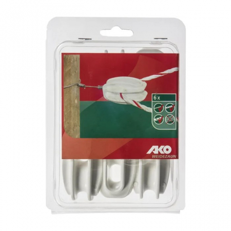 Izolator de colt pentru gard electric - Alb [1]
