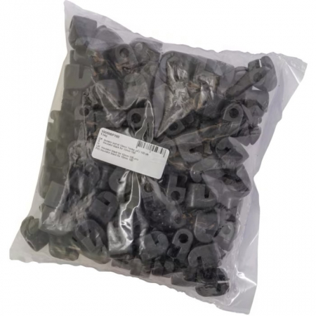 Izolatori gard electric, fixare cui sau holszurub 100 bucati, negru - orificiu 10mm [1]
