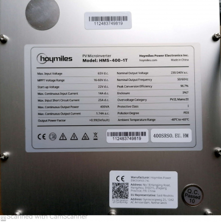 Microinvertor monofazat HOYMILES HMS 400-1T [5]