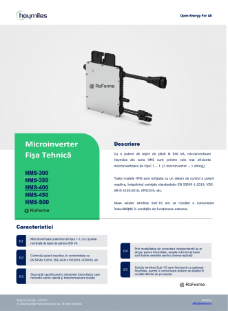 Microinvertor monofazat HOYMILES HMS 400-1T [6]