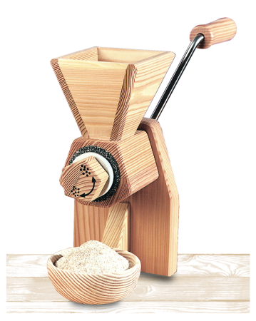 Faina / Paine - Moara manuala de bucatarie pentru cereale, Kornkraft Farina