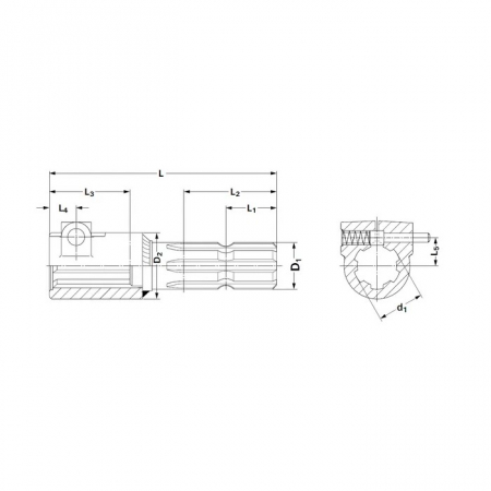 Extensie priza putere cardan PTO 1-3/8 in Z6 (160 mm) [1]